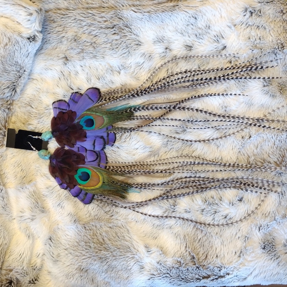 Feather earrings
